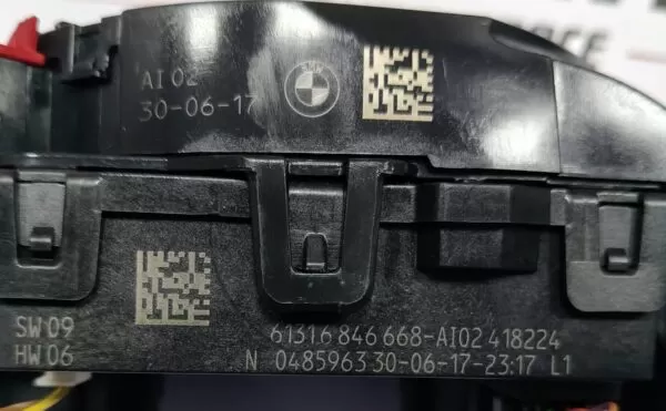 BMW 530I M5 G30 740I G12 STEERING ANGLE SENSOR COMBINATION SWITCH 6846668 17-24 - Image 9