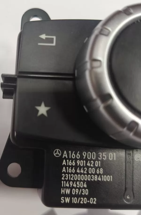 MERCEDES-BENZ  GL A166 MOUSE AUDIO MULTIMEDIA CONTROL SWITCH A1669003501 12-18                           - Image 7