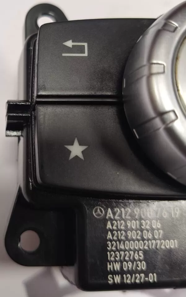  MERCEDES-E CLASS W212 MOUSE AUDIO MULTIMEDIA CONTROL SWITCH A2129007619 09-16 - Image 2