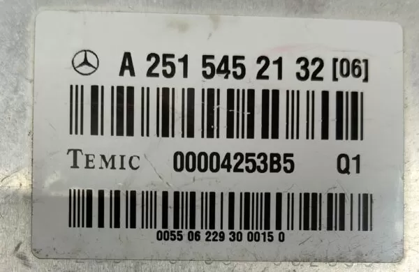 MERCEDES ML GL 164 R251 251 AIRMATIC SUSPENSION CONTROL MODULE A2515452132 - Image 4