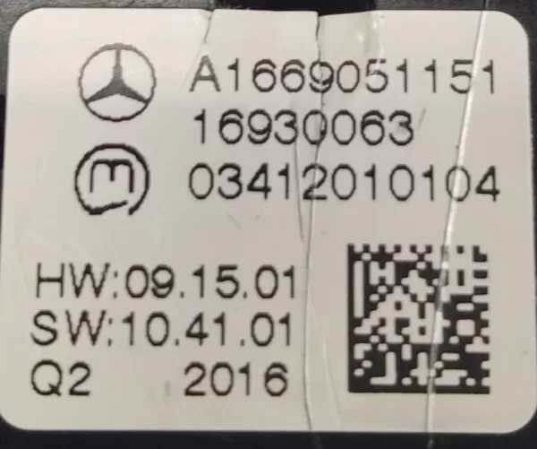 MERCEDES-BENZ ML350 DSR Multifunction SWITCH A1669051151 13-17 - Image 3