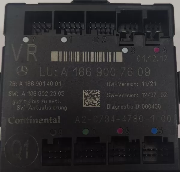    MERCEDES-BENZ GLA 250 FRONT LEFT SIDE DOOR CONTROL MODULE A1669007409 14-19 - Image 2
