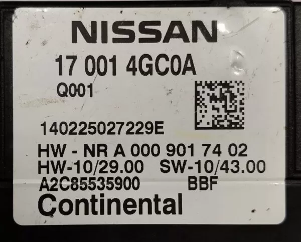 NISSAN INFINITY Q50 fuel pump control module 170014GC0A A0009017402 2016 - Image 4
