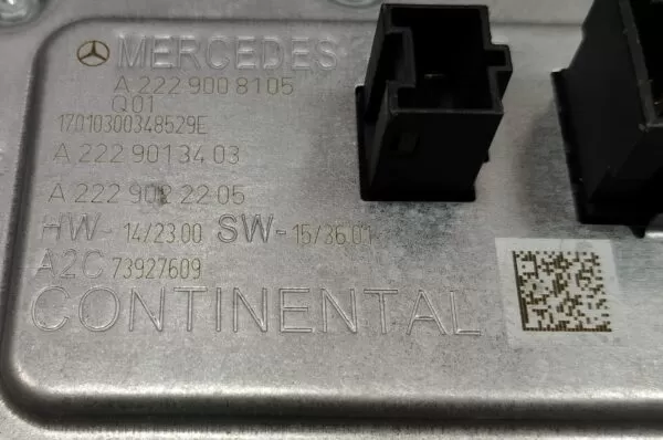 MERCEDES-BENZ S-CLASS HEADLIGHT BLASTER DIGITAL LED CONTROL UNIT A2229008105 - Image 3