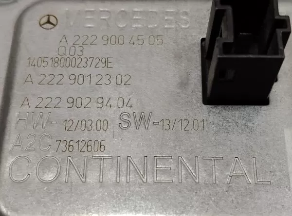 MERCEDES-BENZ S-CLASS S550 S600 HEADLIGHT BLASTER  CONTROL UNIT A2229004505 - Image 4