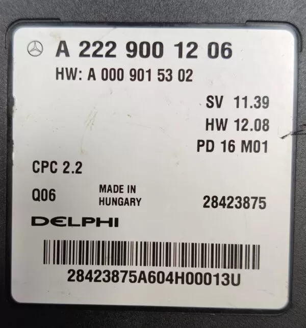 MERCEDES C205 GLC253 S550 222 DRIVETRAIN TRANSMISSION MODULE A2229001206 14-23 - Image 3