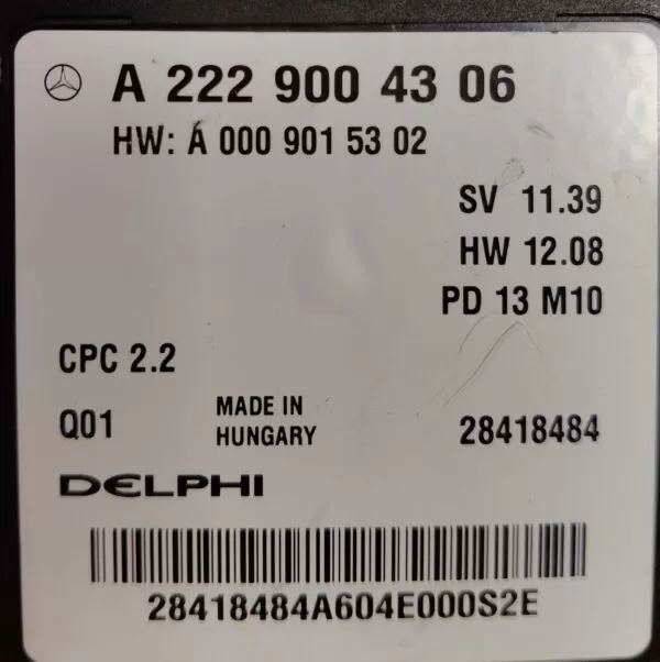 MERCEDES S63 S550 222 DRIVETRAIN TRANSMISSION MODULE A2229004306 16-23 - Image 6