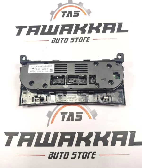    MERCEDES-BENZ C-CLASS C200 W204 CLIMATE CONTROL AC PANEL A2049006608 2007-2014 - Image 3