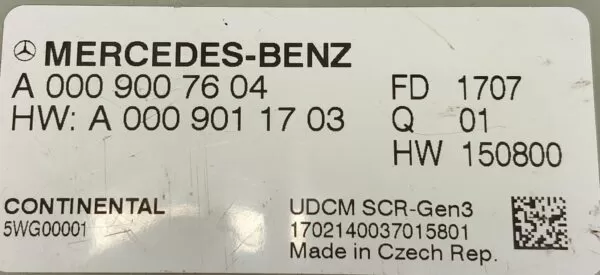 MERCEDES-BENZ E-CLASS E220 W213 EDBULE EGR CONTROL MODULE A0009004613 16-24 - Image 5