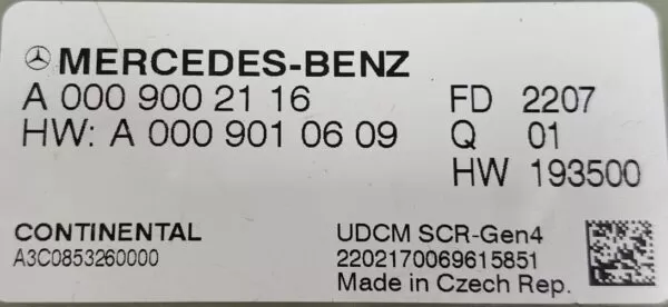 MERCEDES-BENZ E-CLASS E220 W213 EDBULE EGR CONTROL MODULE A0009002116 16-24 - Image 4