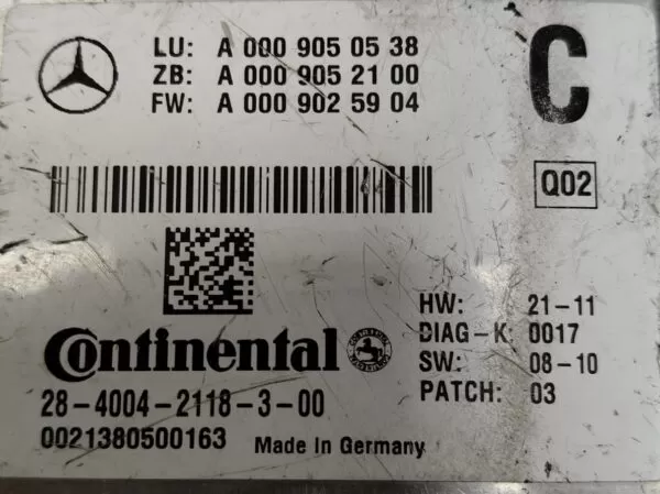 MERCEDES-BENZ GL X166 ML W164 FRONT WINDSHIELD CAMERA A0009050538 2006-2012          - Image 5