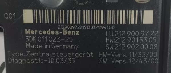 MERCEDES-BENZ E350 W212 REAR SAM RELAY FUSE BOX JBL 2129009722 2009-2016 - Image 5