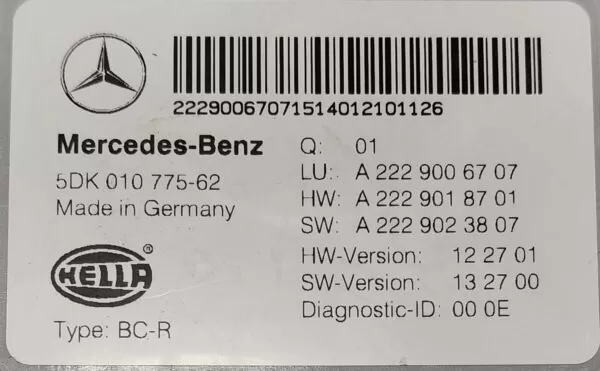 MERCEDES-BENZ GLC300 X253 REAR SAM FUSE BOX REALY A2229006707 2015-2022 - Image 6