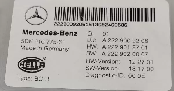  MERCEDES-BENZ GLC300 X253 REAR SAM FUSE BOX REALY A2229009206 2015-2022 - Image 6
