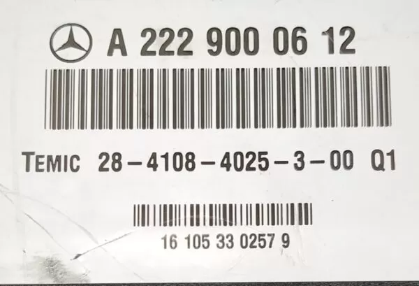          MERCEDES-BENZ S-CLASS S500 AIRMATICE SUSPENSION CONTROL MODULE A2229000612 13-20 - Image 4